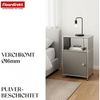 Floordirekt Standregal Concept Epure Metallregal MK-040, 3-stöckiges Regal 40 x 40 x 65 cm, mit Tür & Ablage, modernes Regal für Bad, Küche, Schlafzimmer & Büro Bild 4