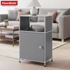 Floordirekt Standregal Concept Epure Metallregal MK-040, 3-stöckiges Regal 40 x 40 x 65 cm, mit Tür & Ablage, modernes Regal für Bad, Küche, Schlafzimmer & Büro Bild 2