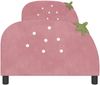 vidaXL Kinderbettgestell mit Kopfteil Rosa 90 x 200 cm Samt 42011073 Bild 5