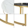 Couchtisch Christchurch 2er Set Marmoroptik, Weiß/Schwarz/Gold [en. casa] Bild 5