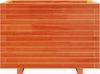 vidaXL Pflanzkübel Wachsbraun 70x70x49,5 cm Massivholz Kiefer 847365 Bild 5