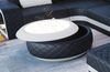 Couchtisch Berlin – Leder Design für Ihr Zuhause - Kunstleder - Schwarz-Weiß Bild 4