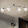 LED Deckenleuchte, silber, Spots beweglich, L 70 cm Bild 4
