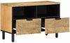 vidaXL TV-Schrank Braun 70x33x46 cm Massivholz Mango 4017721 Bild 3