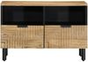 vidaXL TV-Schrank Braun 70x33x46 cm Massivholz Mango 4017721 Bild 2