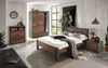 Bett und Nachttisch Ward in Used Wood Shabby und Matera grau Liegefläche 140 x 200 cm Set 2-tlg. Bild 5