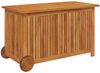vidaXL Gartentruhe mit Rollen 90x50x58 cm Massivholz Akazie 319711 Bild 3