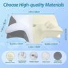 YaLiva_Decor® Kopfkissen 2 Stück, ergonomisches orthopädisches Kissen gegen Nackenschmerzen & Memory Foam, schwarz, 62 x 34 x 12 cm Bild 3