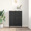 Sideboard, Kommode mit Schubladen Schwarz Eichen-Optik 69,5 x 34 x 90 cm Bild 4