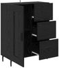 Sideboard, Kommode mit Schubladen Schwarz Eichen-Optik 69,5 x 34 x 90 cm Bild 5