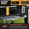 KESSER® Grill Grillwagen XXL Holzkohlegrill mit Deckel, Rädern, Edelstahl-Griff, Grillrost und Thermometer Holzkohle kohlegrill Wagen groß Kohle BBQ Barbeque Camping, Terrasse, Garten Schwarz, XXL, ohne Set Bild 5