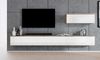 AX LIVING Anbauwand Loriano IV Wohnwand Eiche Wotan/weiß Hochglanz 300 Bild 4
