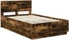 vidaXL Bettrahmen Geräucherte Eiche 120 x 190 cm Holzwerkstoff 3408093 Bild 5