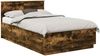 vidaXL Bettrahmen Geräucherte Eiche 120 x 190 cm Holzwerkstoff 3408093 Bild 3