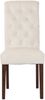 Esszimmerstuhl WALES Samt - 98x45x63cm, creme, Holz Gestell Stühle Esszimmerstühle Stuhl Esszimmer Esstisch Stühle Küchenstuhl Bild 2