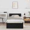 vidaXL Bettrahmen Schwarz Eichen-Optik 90 x 200 cm Holzwerkstoff 871656 Bild 1