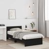 vidaXL Bettrahmen Schwarz Eichen-Optik 90 x 200 cm Holzwerkstoff 871656 Bild 3