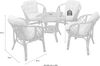 Home affaire Essgruppe, (5-tlg), honigfarben, inklusive Kissenauflagen Bild 2