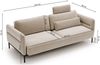 Selsey 'Solianero' 3-Sitzer-Sofa mit Schlaffunktion, beige, 223 cm ca. 95 x 223 x 96 cm Bild 5