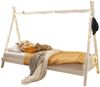 Kinderbett >Sora< in weiss, Kiefer Massivholz - 95x154x213cm (BxHxT) Bild 4