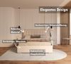 thematys Polsterbett Bett Stauraumbett aus Velours 120x200 140x200 160x200 180x200cm (MADE IN EU - mit hochwertigem Velours Bezug, Bettrahmen, Bett, Optional mit Matratze bestellbar, Mit großem Kopfteil für Komfort - Bettkasten mit Hubrahmen), Metallra... Bild 2