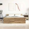 vidaXL Bettgestell ohne Matratze Artisan-Eiche 120x200cm Holzwerkstoff 3328733 Bild 3