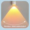 ZMH Deckenstrahler 1 Flammig Sunset Lampe Weiß - Flurlampe LED Deckenspots Schwenkbar 350° Deckenlampe Modern Schlafzimmer Innen für Wohnzimmer Treppenhaus Kinderzimmer Flur Esstisch Bild 2