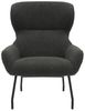 Sessel und Hocker Set in Anthrazit/Schwarz Bild 4