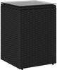 vidaXL Beistelltisch Schwarz Poly-Rattan 42026885 Bild 2