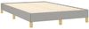 vidaXL Boxspringbett mit Matratze Hellgrau 120x190 cm Stoff 3269664 Bild 4