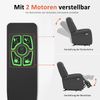 M MCombo Fernsehsessel mit Aufstehhilfe Elektrisch 2 Motoren, mit Massage & Heizung, Relaxsessel mit Liegefunktion bis 160°Vollschaum-Sitzkissen 7584 (Mikrofaser, Grau) Bild 4