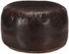 vidaXL Pouf Dunkelbraun 60 x 30 cm Echtes Ziegenleder 248139 Bild 4