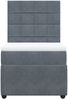 vidaXL Boxspringbett mit Matratze Dunkelgrau 80x200 cm Samt 3292191 Bild 4