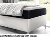 MEBLINI Kinderbett mit Bettkasten FILIPPO 1 90x200 Links – H3/Schwarz Samt Gepolstert Einzelbett mit Matratze - Polsterbett mit Stauraum - Bett mit Kopfteil – Stauraumbett Bild 4