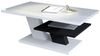 Mazzoni Couchtisch Cliff Weiß Hochglanz / Schwarz matt Wohnzimmertisch 110x60x45cm Bild 4