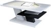 Mazzoni Couchtisch Cliff Weiß Hochglanz / Schwarz matt Wohnzimmertisch 110x60x45cm Bild 5