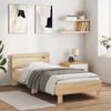 vidaXL Bettgestell mit Kopfteil und LED-Leuchten Sonoma-Eiche 90x200cm 838717 Bild 3