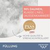 Excellent 3-Kammer-Kopfkissen Venedig, Kissen 1-tlg. oder 2-tlg. hergestellt in Deutschland!, Füllung: 90% Daunen (Außenkammer), Bezug: 100% Baumwolle, Kopfkissen in 40x80 und 80x80, Hohenstein Institute ausgezeichnet Bild 3