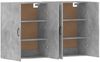 vidaXL Wandschränke 2 Stk. Betongrau Holzwerkstoff 3197884 Bild 5