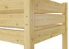 Erst-Holz Etagenbett mit waagrechten Balken, Kiefer, Natur 90x190 Bett, Rollroste Bild 5