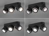LED-Deckenleuchte Taurus, Metall, Schwarz, 27 x 11 x 9 cm Bild 5