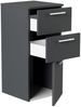 Badschrank-Set - Midischrank 75cm und Hängeschrank 62cm grafit : Grafit Bild 4