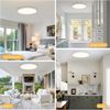 JDONG LED Deckenleuchte 36W Rund Flach Rosa/Grau/Blau Deckenlampe Durchmesser 40cm, 3000LM Kinderzimmerlamp, 3000K Warmweiß Modern Schlicht Lampe Dünn, für Schlafzimmer Flur Küche Wohnzimmer Balkon Keller Bild 4