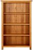 vidaXL Bücherregal 4 Fächer 70x22x110 cm Massivholz Eiche 331735 Bild 2