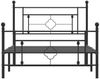 vidaXL Bettgestell mit Kopf- und Fußteil Metall Schwarz 107x203 cm 374353 Bild 5