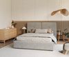 FDM Polsterbett Bettrahmen Bettgestell 90x200, 120x200, 140x200, 160x200, 180x200cm (MADE IN EU - mit hochwertigem Velours Bezug, Bettrahmen, Bett, Optional mit Matratze bestellbar, mit großen gepolsterten Kopfteil), Metallrahmen mit Lattenrost, hydrau... Bild 2