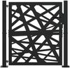 vidaXL Gartentor Schwarz 100x100 cm Stahl Lichtdesign 4100949 Bild 3