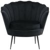 ebuy24 Relaxsessel Calais Sessel Velour schwarz. (1-St) Bild 5