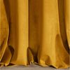 Eurofirany 'VILLA' Vorhang, Samtvorhänge, Velours Blickdicht, Senfgelb, 10 ÖSEN, H250 x B140 cm (1er Pack) Bild 3