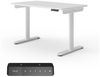 Ergotopia Desktopia One I Elektrisch höhenverstellbarer Schreibtisch I Tischplatte: 120x65cm, Weiß Dekor I Gestell Weiß I Top Preis-Leistung Bild 2